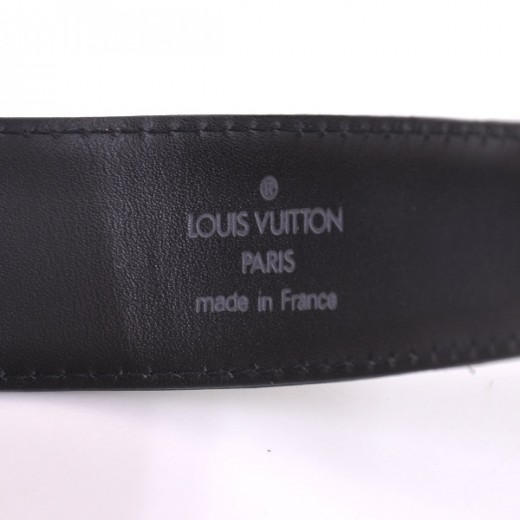 Authentic Louis Vuitton Black Epi Leather Ceinture Gold Buckle Belt Si –  Paris Station Shop
