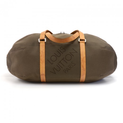 Large Lv Damier Leather Duffle Bag