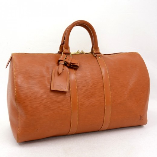 Louis Vuitton Cipango Brown Gold Epi Leather Keepall Duffle Bag L54d For  Sale at 1stDibs