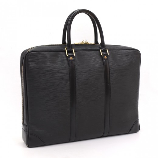Black Louis Vuitton Epi Vertical Trunk Pochette Crossbody Bag, Louis  Vuitton pre-owned Épi leather briefcase