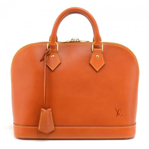 Louis Vuitton Louis Vuitton Alma Brown Nomade Leather Handbag