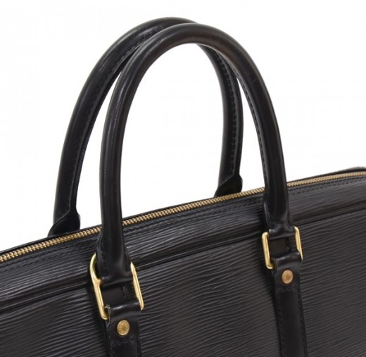 Louis Vuitton Voyage Briefcase in Black EPI Leather