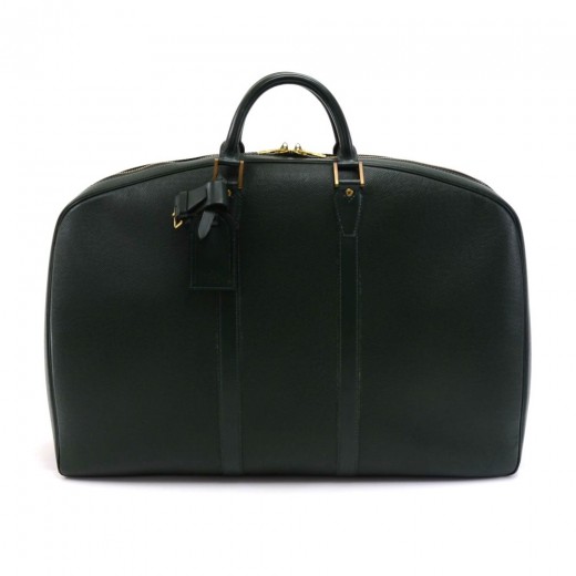 Vintage Louis Vuitton Helanga 1 Poche Epicea Green Taiga Leather