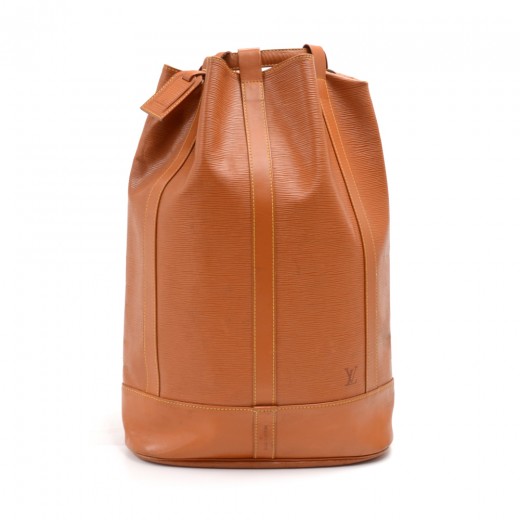 Authentic Louis Vuitton Randonnee 866535 Brown Epi Leather