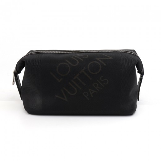 Louis Vuitton Black Damier Geant Canvas Albatros Duffel Bag
