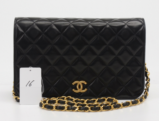 Chanel P-16 Chanel 9 Classic Black Quilted Leather Shoulder Flap Bag