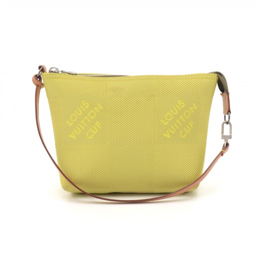 Limited Edition Louis Vuitton Cup Lime Green Damier Pochette