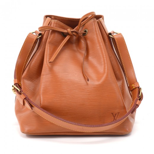 Louis+Vuitton+Petite+Noe+Drawstring+Bag+Green+Epi+Leather for sale online