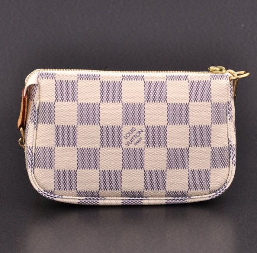 Louis Vuitton Pochette Damier Azur Mini White/Blue