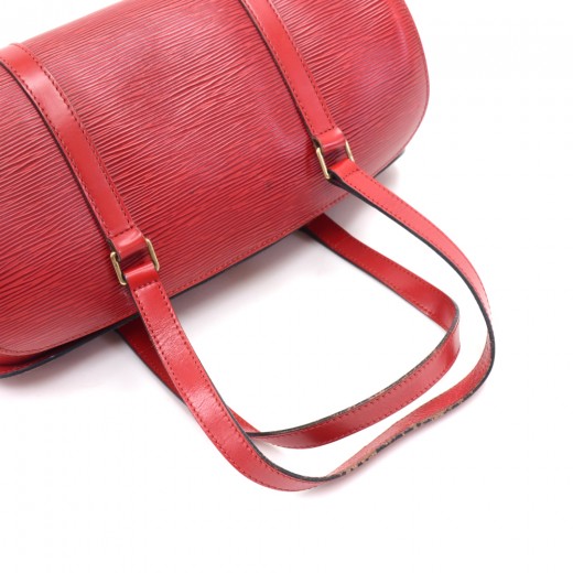 Louis Vuitton Soufflot Epi Castilean Red Pochette Barrel Bag – The