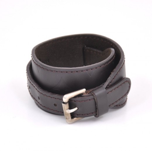 Louis Vuitton Louis Vuitton Dark Brown Leather Bracelet Force