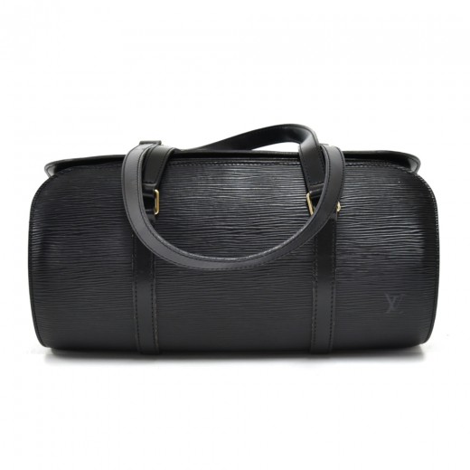 Louis Vuitton Vintage Louis Vuitton Black Epi Leather Soufflot Bag