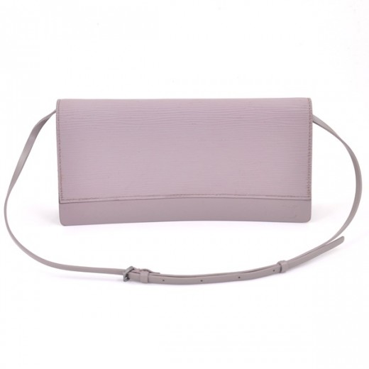 Louis Vuitton Louise Epi Leather Lavender Logo Clutch Crossbody Shoulder Bag  at 1stDibs