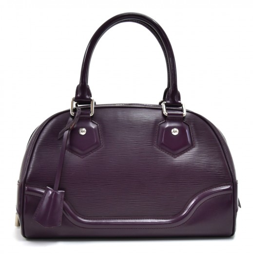 Louis+Vuitton+Alma+Shoulder+Bag+GM+Purple+Leather for sale online