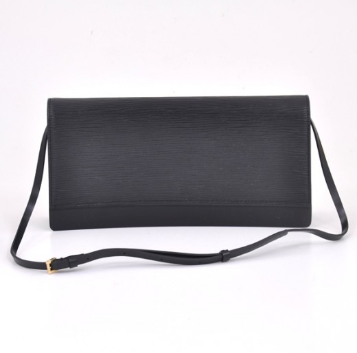 Louis Vuitton Louis Vuitton Black Epi Leather Honfleur Shoulder Bag