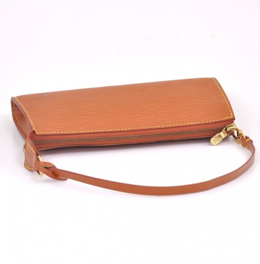 Pochette Accessoires Brown Epi Leather Bag – Poshbag Boutique