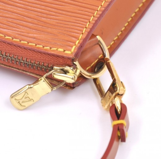 Pochette accessoire leather handbag Louis Vuitton Brown in Leather -  35710112