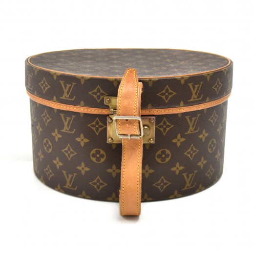 Vtg Louis Vuitton Brown Monogram Canvas Leather 4 Key Holder Case Rare Good  Shap
