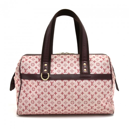 $1300 Louis Vuitton Mini Lin Monogram Red Cherise Lucille GM Shoulder Bag  Tote Purse - Lust4Labels