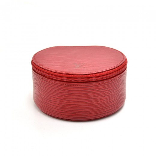 Louis Vuitton Ecrin Bijoux Jewelry Case Epi Leather PM Red 818588