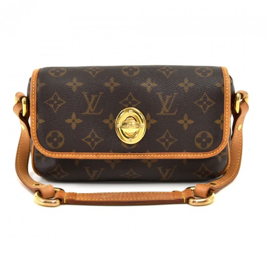 Louis Vuitton Pochette Monogram PM Beige Lining in Coated Canvas with  Gold-tone - US