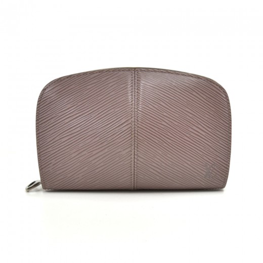 Louis Vuitton Lilac Epi Leather Demi-Lune Zip Coin Purse - Yoogi's
