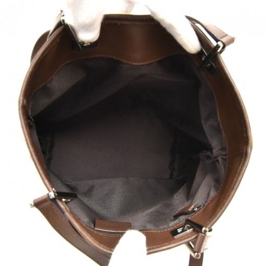 Gucci Gucci Beige GG Original Canvas & Brown Leather Bucket Tote Bag