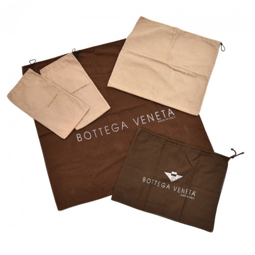 Bottega Veneta Bottega Veneta 2 Empty Handbag Jewelry Dust Bag Cotton Logo Lot Italy 