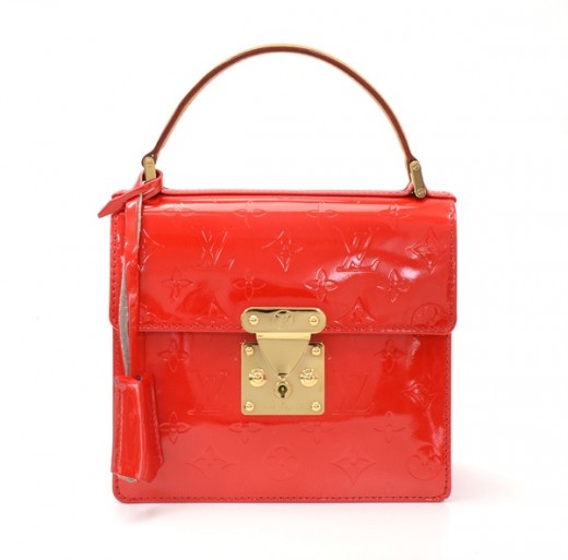 Spring street leather handbag Louis Vuitton Red in Leather - 30553088