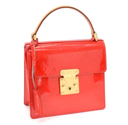 Spring street leather handbag Louis Vuitton Red in Leather - 30553088