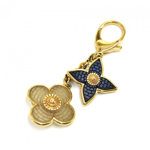 Louis Vuitton Gold-Tone Flower Logo Key Charm - Preloved Louis Vuitton