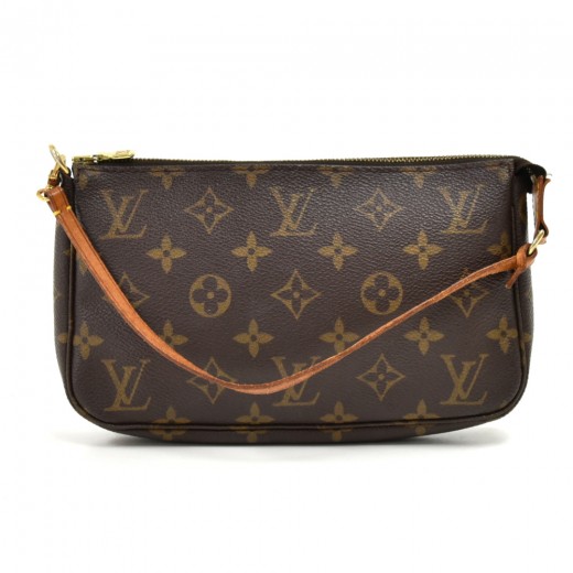 Louis Vuitton Vintage Monogram Pochette Accessories - Brown Shoulder Bags,  Handbags - LOU762696