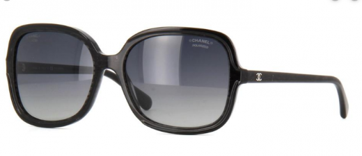 Chanel Chanel Black Oversized Sunglasses 5319-A + Case
