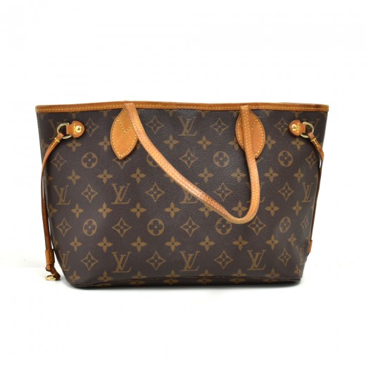 Louis Vuitton Monogram Neverfull Pm Canvas Tote Bag (pre-owned) in Brown