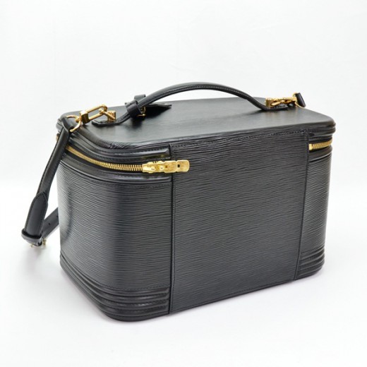 Vanity leather handbag Louis Vuitton Black in Leather - 32968303