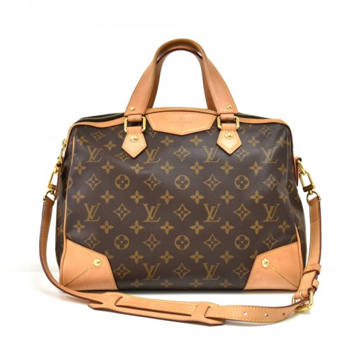 Louis Vuitton Retiro Shoulder Bag PM Beige/Brown Monogram Canvas