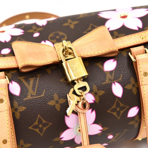 Louis Vuitton, Bags, Auth Louis Vuitton White Papillon Cherry Blossom  Monogram Vintage Y2k