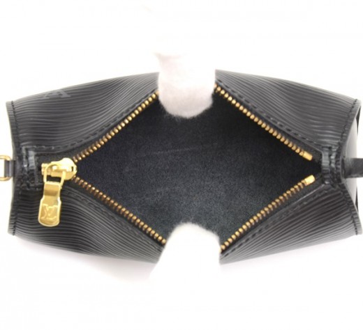 LOUIS VUITTON C.2003 “Soufflot” Black EPI Leather Oblong Handbag at 1stDibs