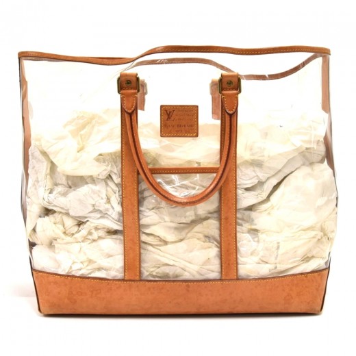 Louis Vuitton, Isaac Mizrahi Birth clear translucent pvc travel tote/beach  bag. - Unique Designer Pieces