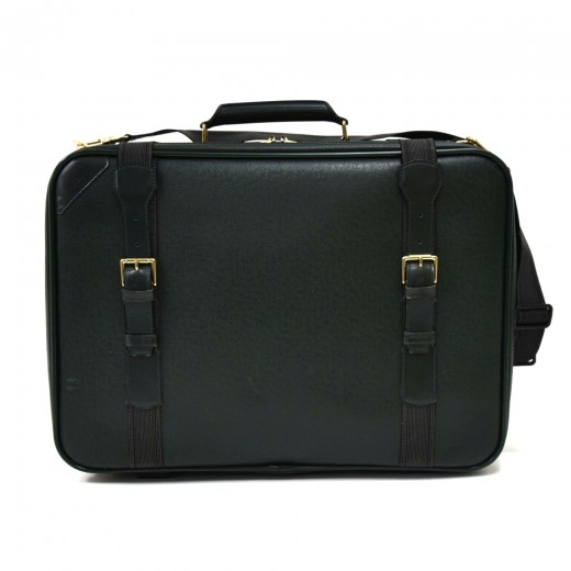 Sold at Auction: LOUIS VUITTON 'SATELLITE 53' GREEN TAIGA SUITCASE