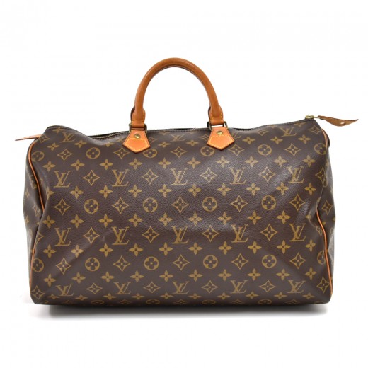 Louis Vuitton, a monogram canvas 'Speedy 40' handbag. - Bukowskis