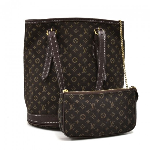 Louis Vuitton, Bags, Louis Vuitton Monogram Bucket Pm Pouch Lv Authentic  Pochette W Chain Cosmetic