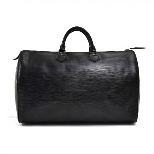 LOUIS VUITTON Speedy Pre Owned Epi Leather 40 Black Satchel Bag