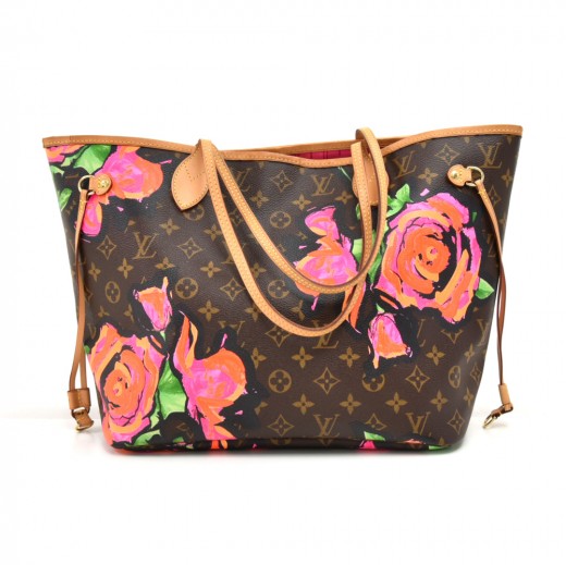 Louis Vuitton Louis Vuitton Neverfull MM Stephen Sprouse Roses