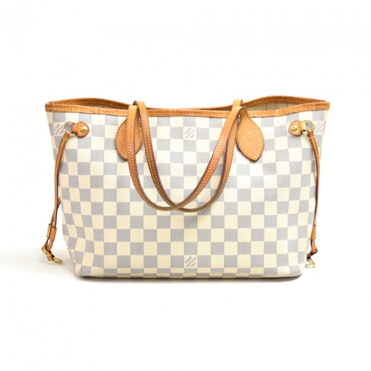 Louis Vuitton Neverfull Pm White Canvas Tote Bag (Pre-Owned) – Bluefly
