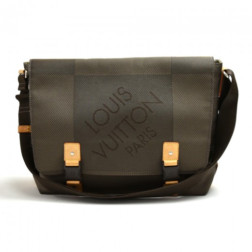 Louis Vuitton Terre Damier Geant Canvas Messenger Crossbody Bag