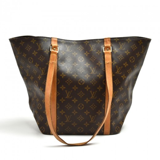 Pre-owned Louis Vuitton Monogram Curved Handbag In Brown
