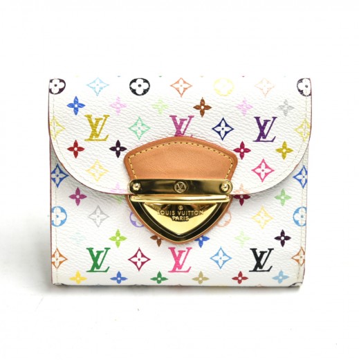 Louis Vuitton White Multicolor Wallet