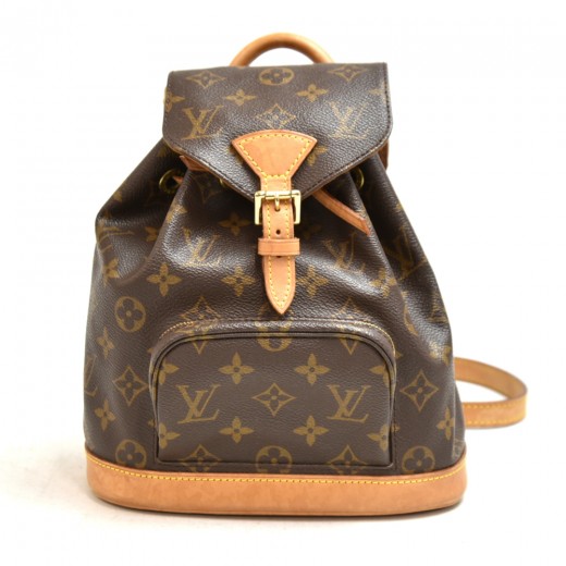 Louis Vuitton Backpack Montsouris Monogram Mini Brown in Coated  Canvas/Leather with Gold-tone - US