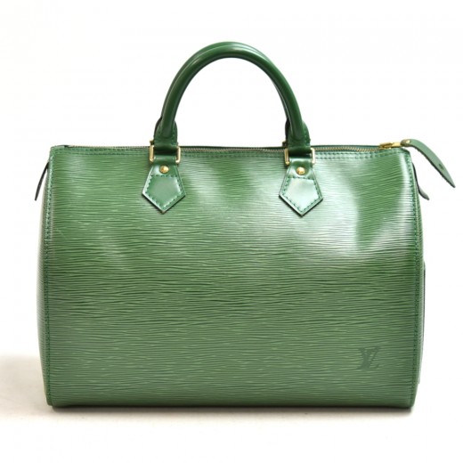 Louis Vuitton Vintage Louis Vuitton Speedy 30 Green Epi Leather City